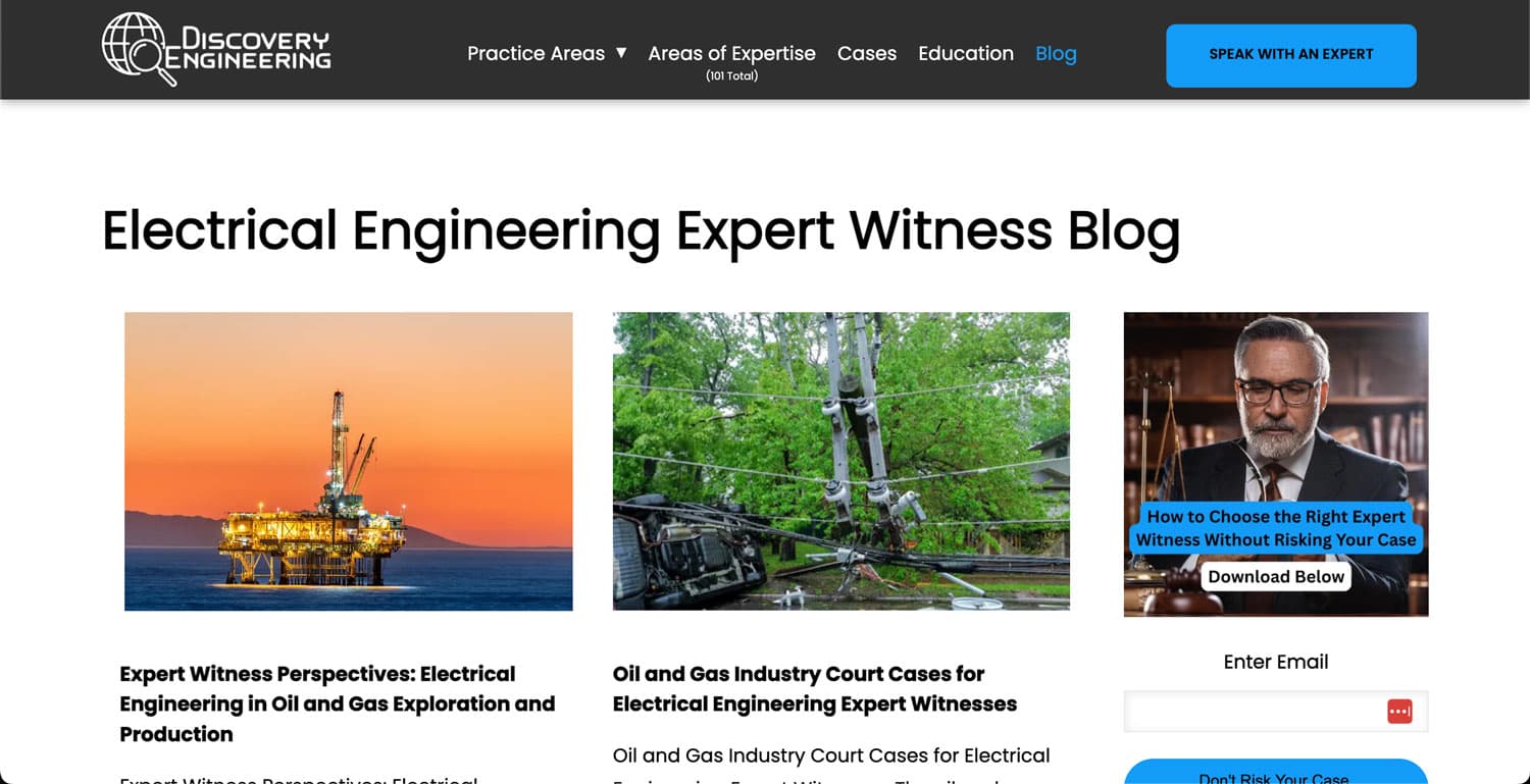 A blog is a regularly updated section of a website that presents articles, or blog posts, on topics relevant to its audience.